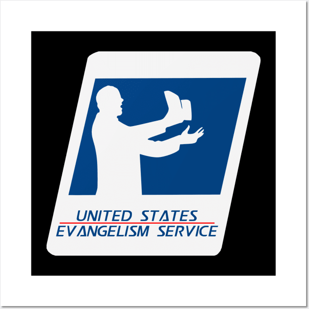 United States Evangelism Service Wall Art by CalledandChosenApparel